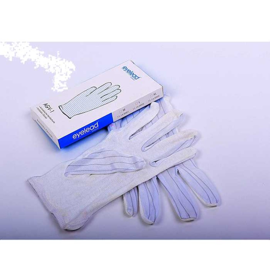 Camera Centre UK Eyelead Agv-1 Anti-Static Gloves One Size - White | Camera Cleaning