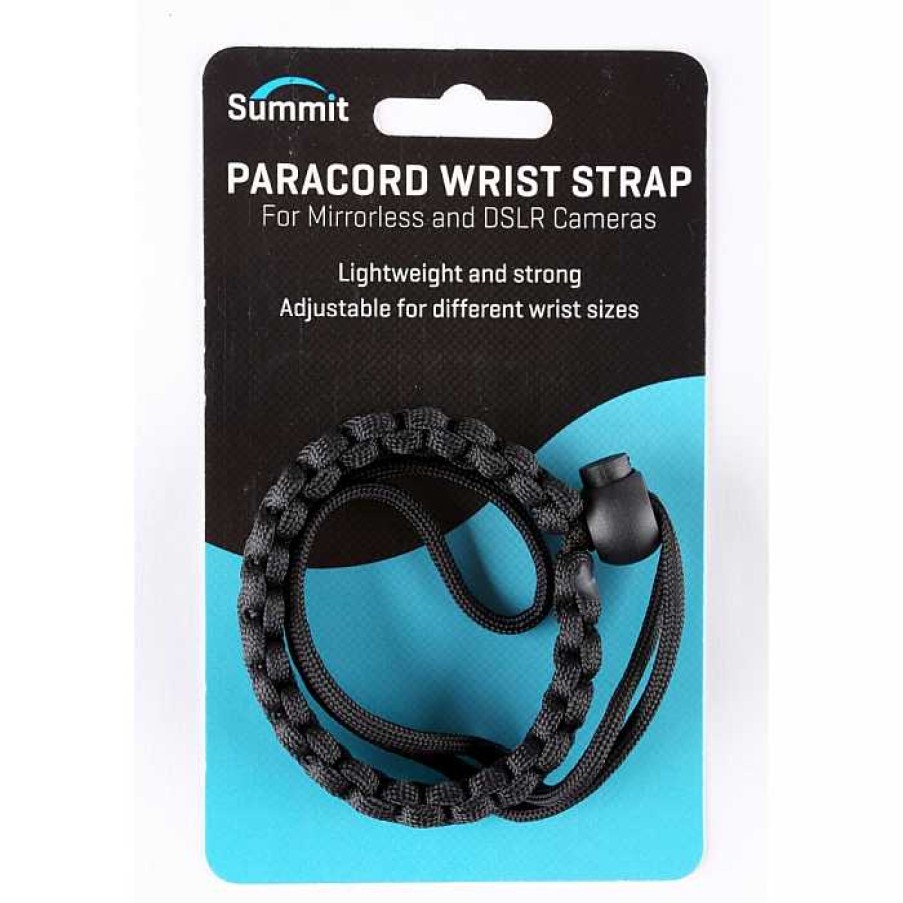 Camera Centre UK Summit Paracord Camera Wrist Strap - Black | Straps & Holders