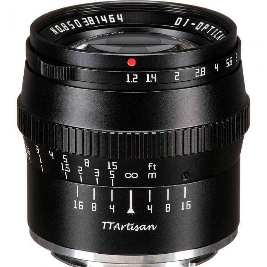 Camera Centre UK Ttartisan 50Mm F1.2 Aps-C Lens - Sony E Mount (Black) | Sony Fit