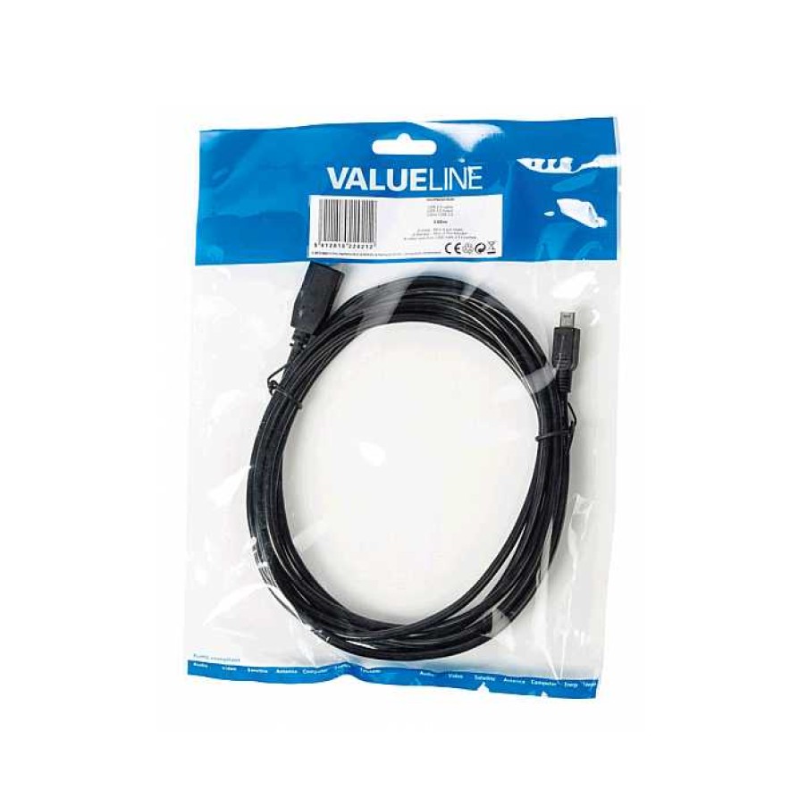 Camera Centre UK Valueline Mini Usb Cable 2M | Cables & Connectivity