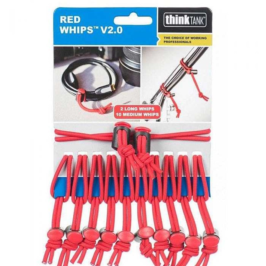 Camera Centre UK Think Tank Red Whips V2 Adjustable Cable Wraps | Accessory Cases