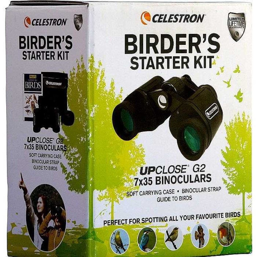 Camera Centre UK Celestron 7X35 Upclose G2 Porro Prism Binoculars Birders Starter Kit | Binoculars