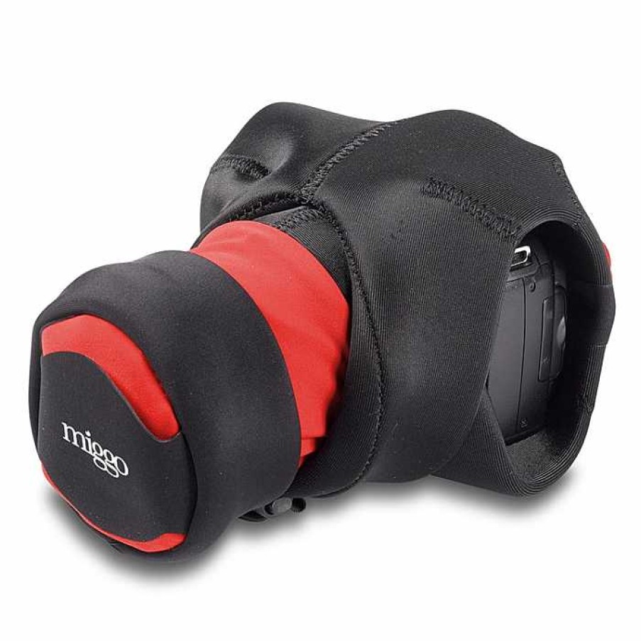 Camera Centre UK Miggo Grip & Wrap Slr Black & Red | Compact Cases