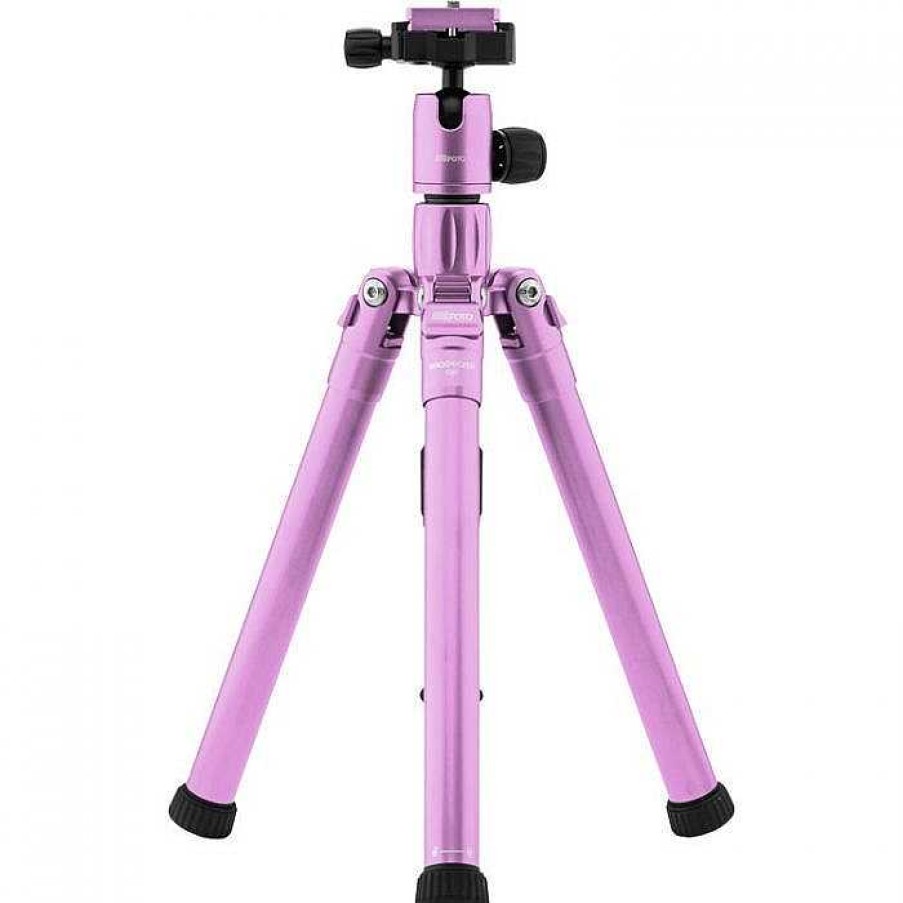 Camera Centre UK Mefoto Backpacker Air Travel Tripod With Bluetooth Selfie Stick - Purple | Tripods