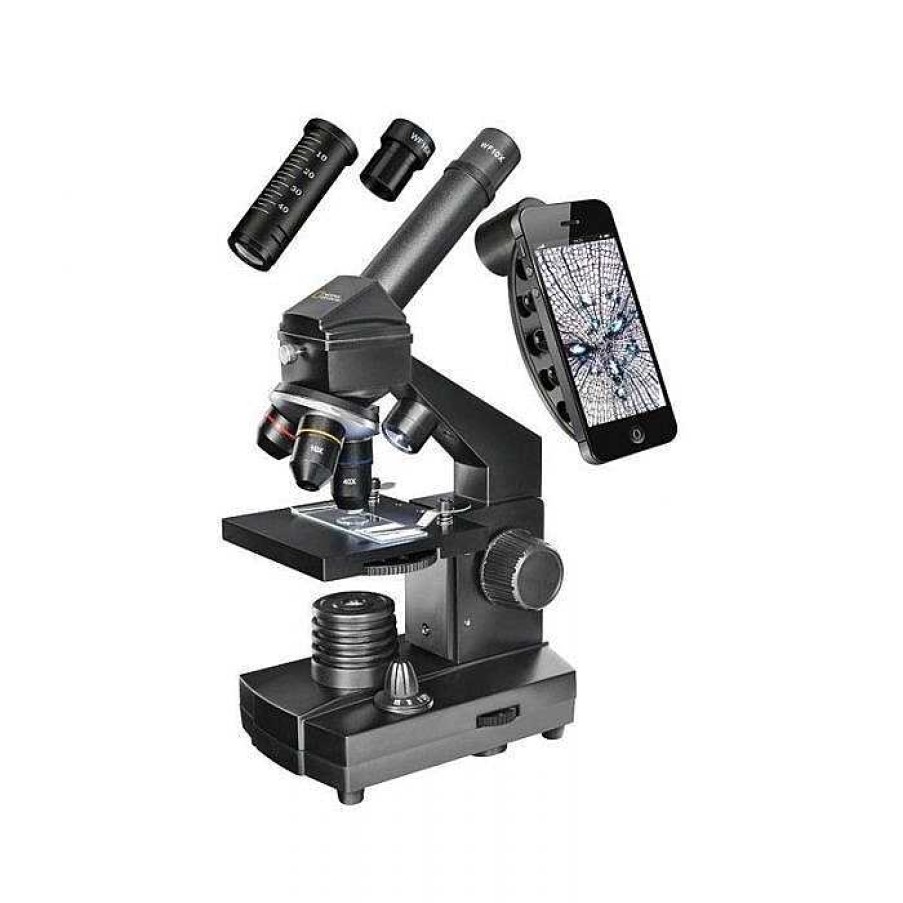 Camera Centre UK National Geographic 40X-1280X Microscope With Phone Holder | Microscopes