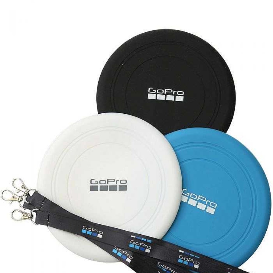 Camera Centre UK Gopro Rubber Frisbee Swag Pack - 3X Frisbee 3X Lanyard | Action Cam Accessories