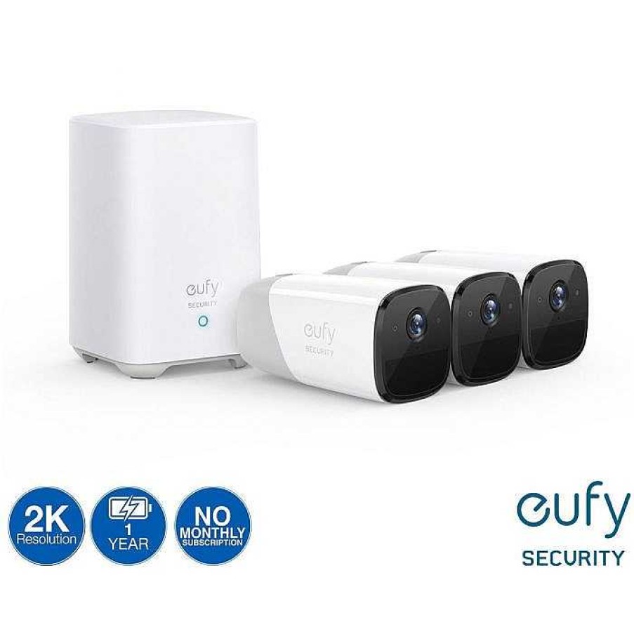 Camera Centre UK Eufy Eufycam 2 Pro Wifi Security 3 Cam Kit With Homebase 2 | Electronics