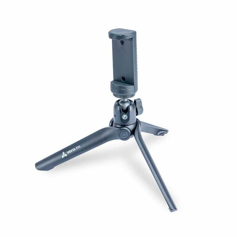 Camera Centre UK Vanguard Vesta Tt1 Aluminium Mini Table Top Tripod With Smartphone Holder - Black | Tripods