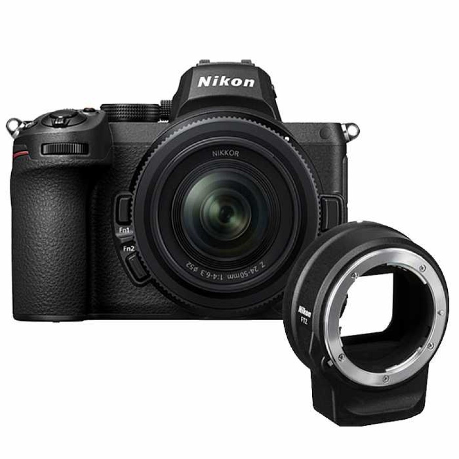 Camera Centre UK Nikon Z5 Digital Mirrorless Camera With 24-50Mm Lens And Ftz Mount Adapter | Nikon Z Cameras